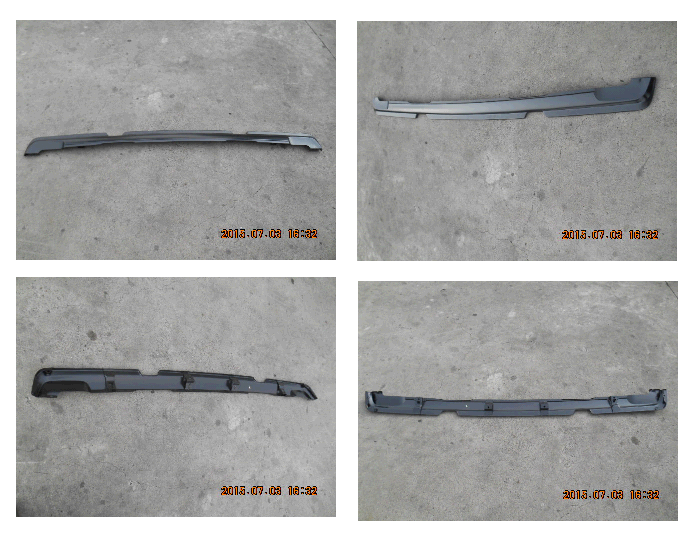 Ford Truck FRONT BUMPER DEFLECTOR STONE,LOWER 67-69 (STEEL)(PTD-BLACK)