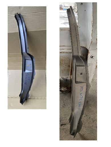 Ford Truck REAR DOOR "B" PILLAR,ASSY 67-72 LH (STEEL)(PTD-BLACK)