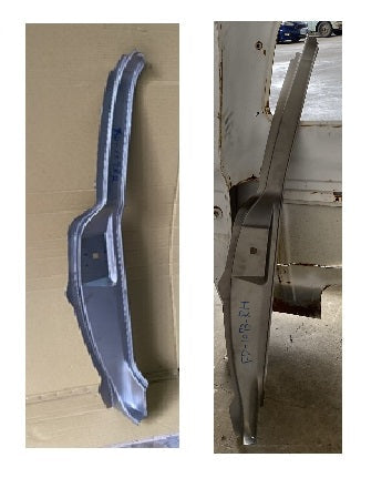 Ford Truck REAR DOOR "B" PILLAR,ASSY 67-72 RH (STEEL)(PTD-BLACK)