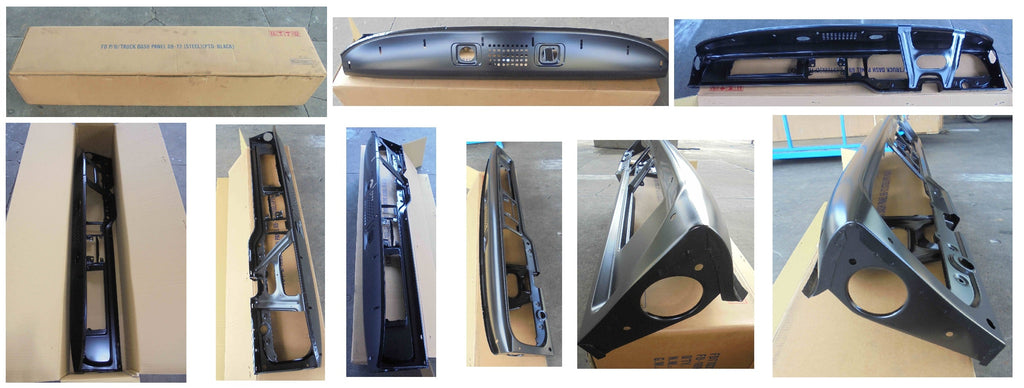 Ford Truck DASH PANEL 67-72 (STEEL)(PTD-BLACK)