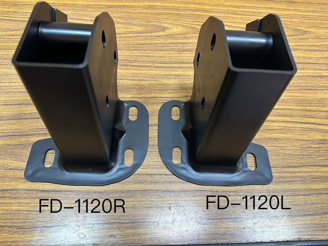 Ford Truck F/INNER FENDER,MOUNT BRACKET PAIR 73-79 (TO CAB)(1 PAIR=RH/LH=2PCS)(STEEL)(PTD-BLACK)
