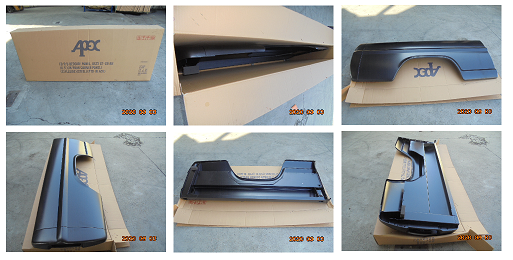 Ford Truck BEDSIDE PANEL,ASSY 67-69 RH (6.5')(W/REAR CORNER PANEL)(STYLESIDE)(STEEL)(PTD-BLACK)