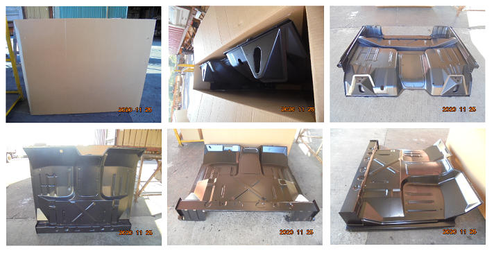Ford Truck CAB FLOOR PANEL,ASSY 67-72 (STANDARD)(W/CAB MOUNT & ROCKER & CROSSMEMBER)(STEEL)(PTD-BLACK)