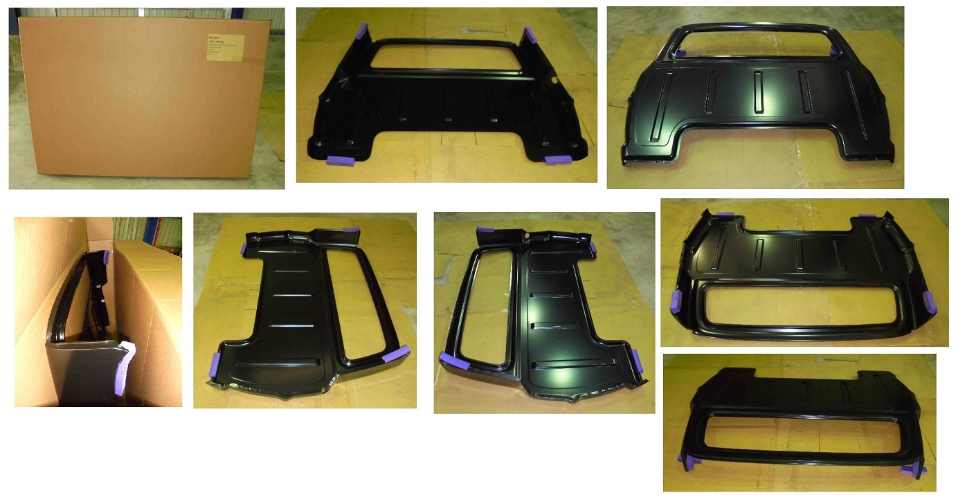 Ford Truck CAB BACK PANEL,OUTER 67-72 (STEEL)(PTD-BLACK)