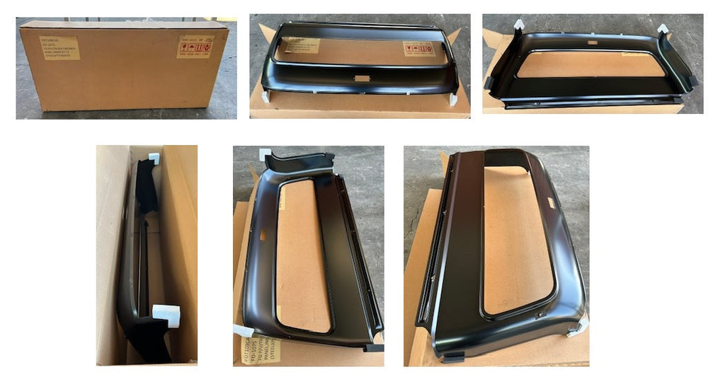 Ford Truck CAB BACK PANEL,INNER 67-72 (STEEL)(PTD-BLACK)