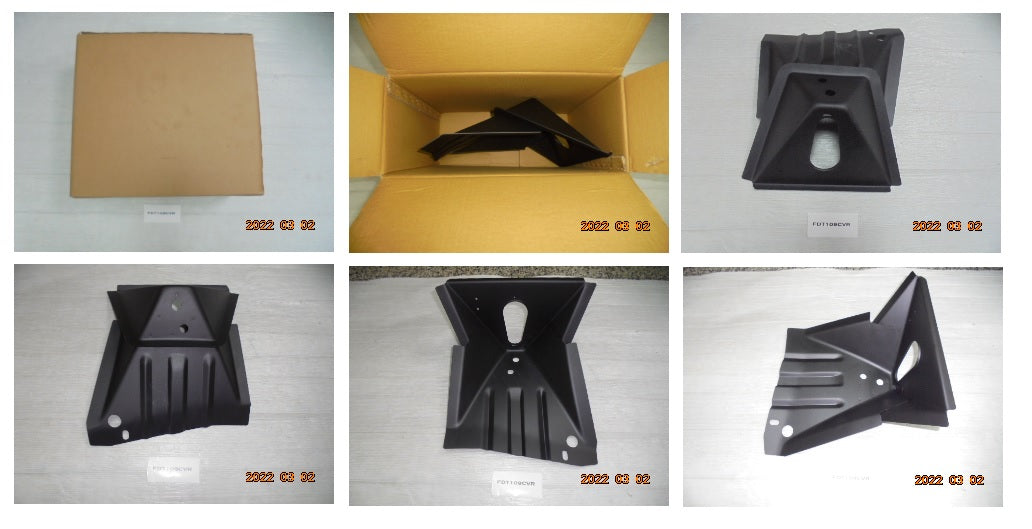 Ford Truck CAB FLOOR,CAB MOUNT ONLY 67-72 RH (ORIGINAL TYPE)(STEEL)(PTD-BLACK)